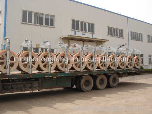 1040MM Three Wheels Overhead Line Cable Stringing Blocks for 1000KV Power Line