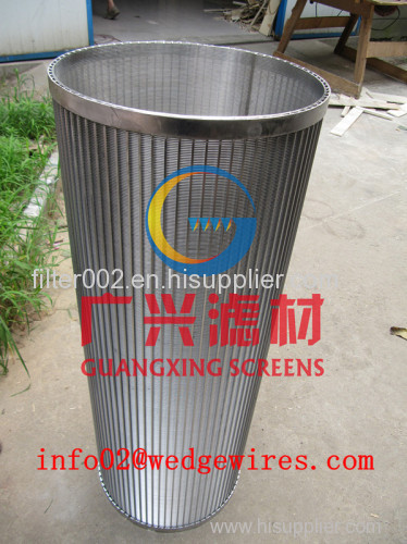 wedge wire drum screen cartridge/cylinder