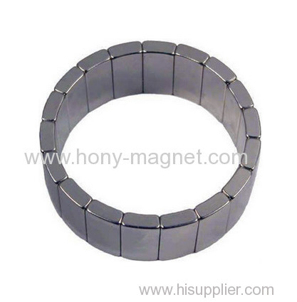 Super strong Sintered neodymium arc motor magnets