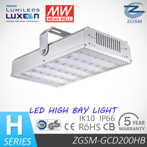 High lumen output 200W LED industrial light
