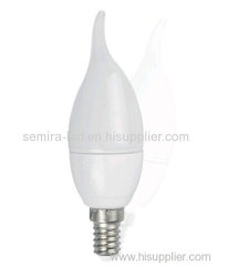 LED Candle Light CA37 Aluminum Coated with Plastic