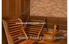Traditional sauna cabins , square cedar sauna for home / garden