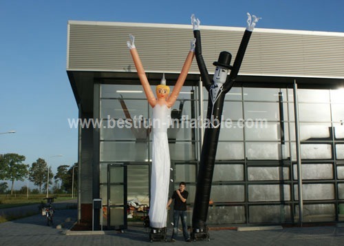 Skydancer inflatable wedding couple