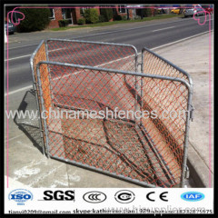 decorative chain link removable fence barrier manufacturer