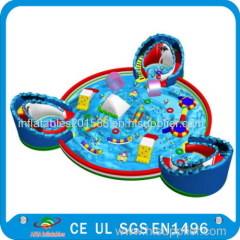 cheap colorful inflatable water park for sale, exciting inflatable aqua park for sale2015