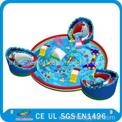 cheap colorful inflatable water park for sale, exciting inflatable aqua park for sale2015