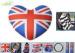 UK Flag Neck Head Pillow Car Comfort Accessories with Heart Shaped