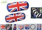 Column Shape UK Flag Soft Polyester car seat neck pillow with soft PP cotton