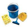 5 Pieces Microfiber Car Cleaning Tools with Foldable Bucket / Cheese Cloth