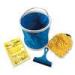 5 Pieces Microfiber Car Cleaning Tools with Foldable Bucket / Cheese Cloth
