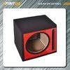 Carpet vented 15&quot; Car Speaker Enclosures , black / grey single subwoofer box