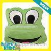 Comfortable Cartoon Frog Shaped Soft Material Children Blanket Pillow for Take Rest