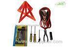 9pcs Car Roadside Emergency Kits with Booster Cable / Warning Triangle / Tire Gauge