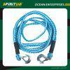 Olypropylene Fiber 4 Meter Blue Car Heavy Duty Tow Rope With Double Hook