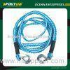 Olypropylene Fiber 4 Meter Blue Car Heavy Duty Tow Rope With Double Hook
