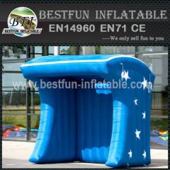 Blue Popcorn inflatable tent