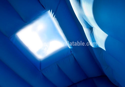 Blue Popcorn inflatable tent