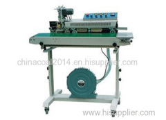 continuous sealing machine with air filling