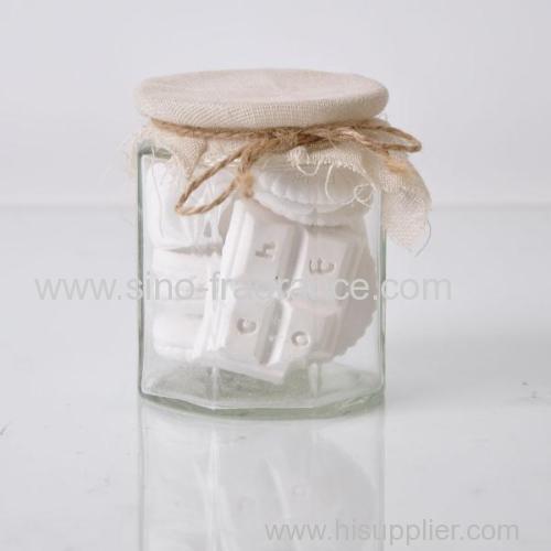 scented clay in glass jar SA-1325
