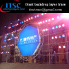 Giant Backdrop layer Truss System Ring-Lock Scaffolding with Circle trusses for LED Screen Display