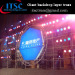 Ringlock Scaffolding System as Backdrop for Stage Lighting and Polygon LED Screen