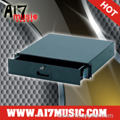 AI7MUSIC 2U 19" draw shelf with lock & 2U High quality 19" rack tray &19" rack-mountable tray & 2U Rack Shelf