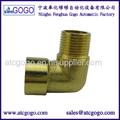 Copper body brass pipe fitting male female 90 degree elbow thread gas air water connector G PT