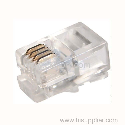 Quality Assurance UTP Modular Male Plug Connector/Crystal Head for 4p4c