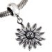 925 Sterling Silver European Sterling Silver Dangle Sunflower Charm Wholesale