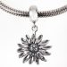 925 Sterling Silver European Sterling Silver Dangle Sunflower Charm Wholesale