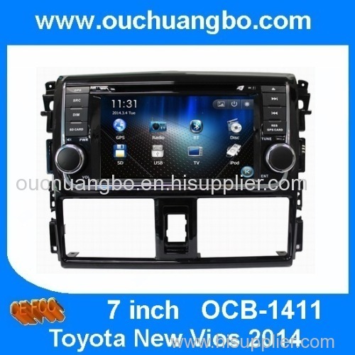 Ouchuangbo Car Navi Multimedia System for Toyota New Vios 2014 GPS Navigation iPod USB Audio Player