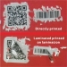 Security Warranty Barcode and QR code Labels