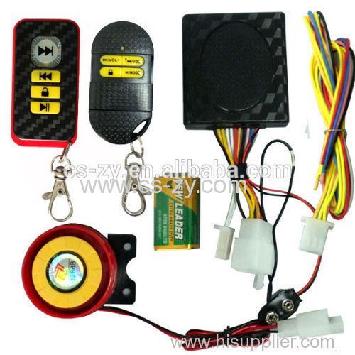 anti-cutting safeguard motorcycle alarm with remote start stop manual
