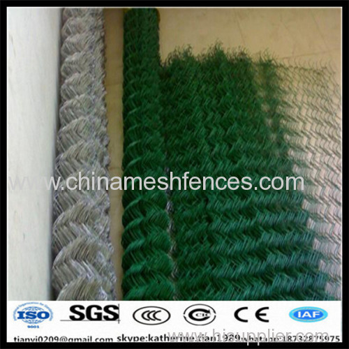 6ft*18m*2.2mm grass green chain link wire mesh