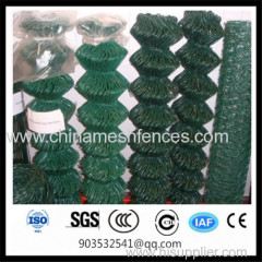 65x65 mm plastic pvc coated chain link wire mesh fence