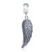 Authentic 925 Sterling Silver European Sterling Silver Dangle Wing Charm