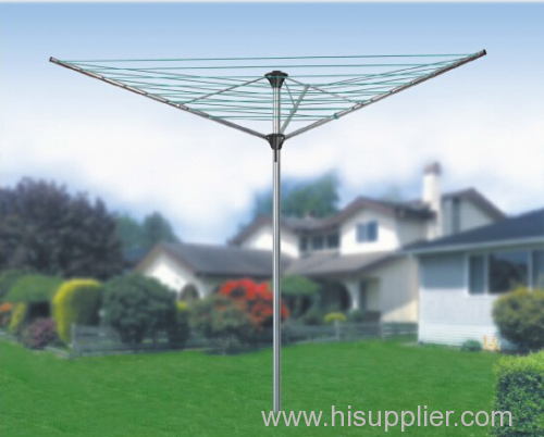 3-arm galvanized steel rotary clothesline airer