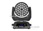 360F Moving Head RGBW 4-in-1 LED Wash Zoom Sound Activated Lights For Church / Theatre