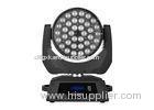 360F Moving Head RGBW 4-in-1 LED Wash Zoom Sound Activated Lights For Church / Theatre