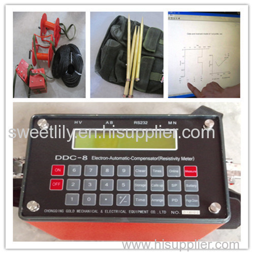 DDC-8 Geological Electronic Resistivity Instrument For Ground Water Detector