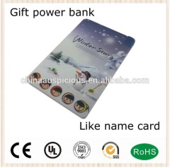 Newest credit attractive slim power bank for samsung power bank