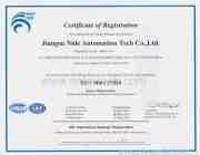 ISO 9001:2008 certificate