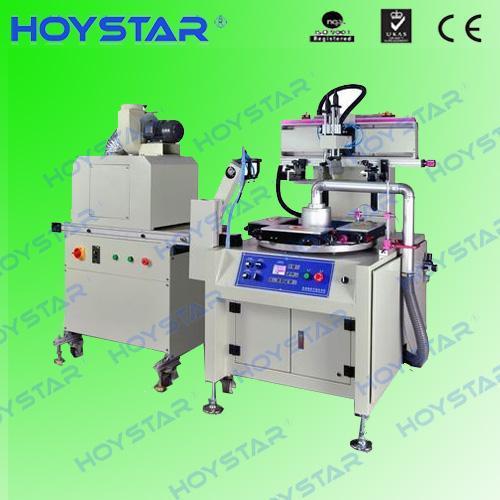 Automatic plastic scale screen printing machine with uv dryer