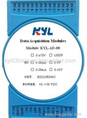 8 channels Analog Input RS 485/RS 232 Output Data Acquicision Modbus RTU AD Module