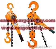 Lever chain hoist price list