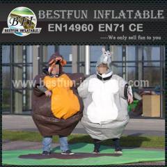 Adult inflatable sumo wrestling suits