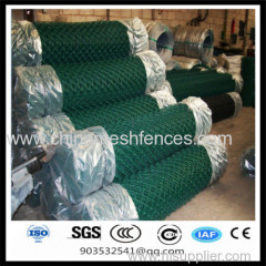 6ft*18m*2.2mm grass green chain link wire mesh