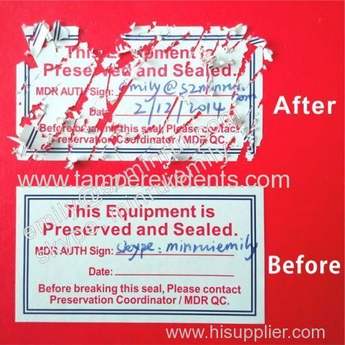 Permanent self adesive eggshell labels with strong adhesive