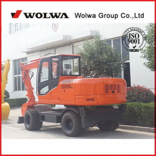 Wolwa 8T Wheeled Hydraulic Excavator Wheeled Exavator