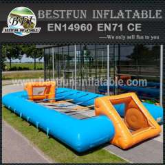 Inflatable soccer goal post